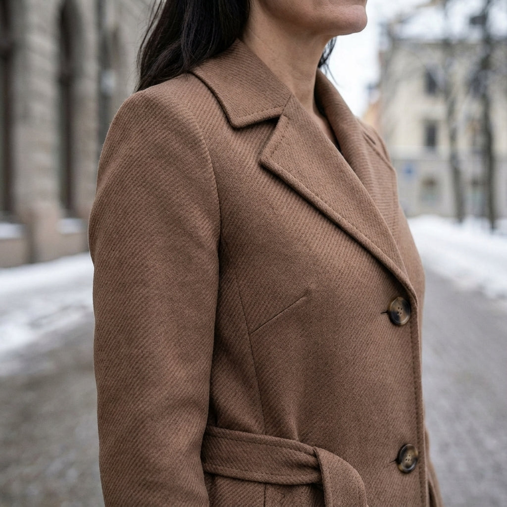 Women’s Winter Wool Belted Coat