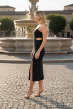 WOMEN FASHION DENIM MAXI DRESS