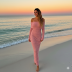 25 Edition – Elegant Off-Shoulder Lace Maxi Dress (Socialite Style)