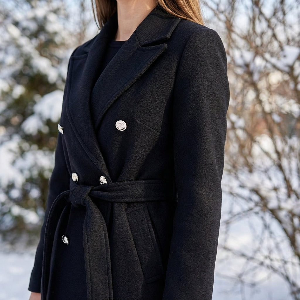 Women’s Winter Wool Belted Coat